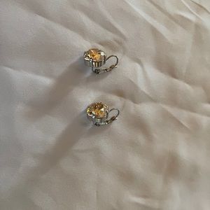 Sabika Gold Crystal Earrings